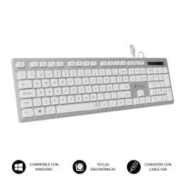 TECLADO USB SUBBLIM PLATA